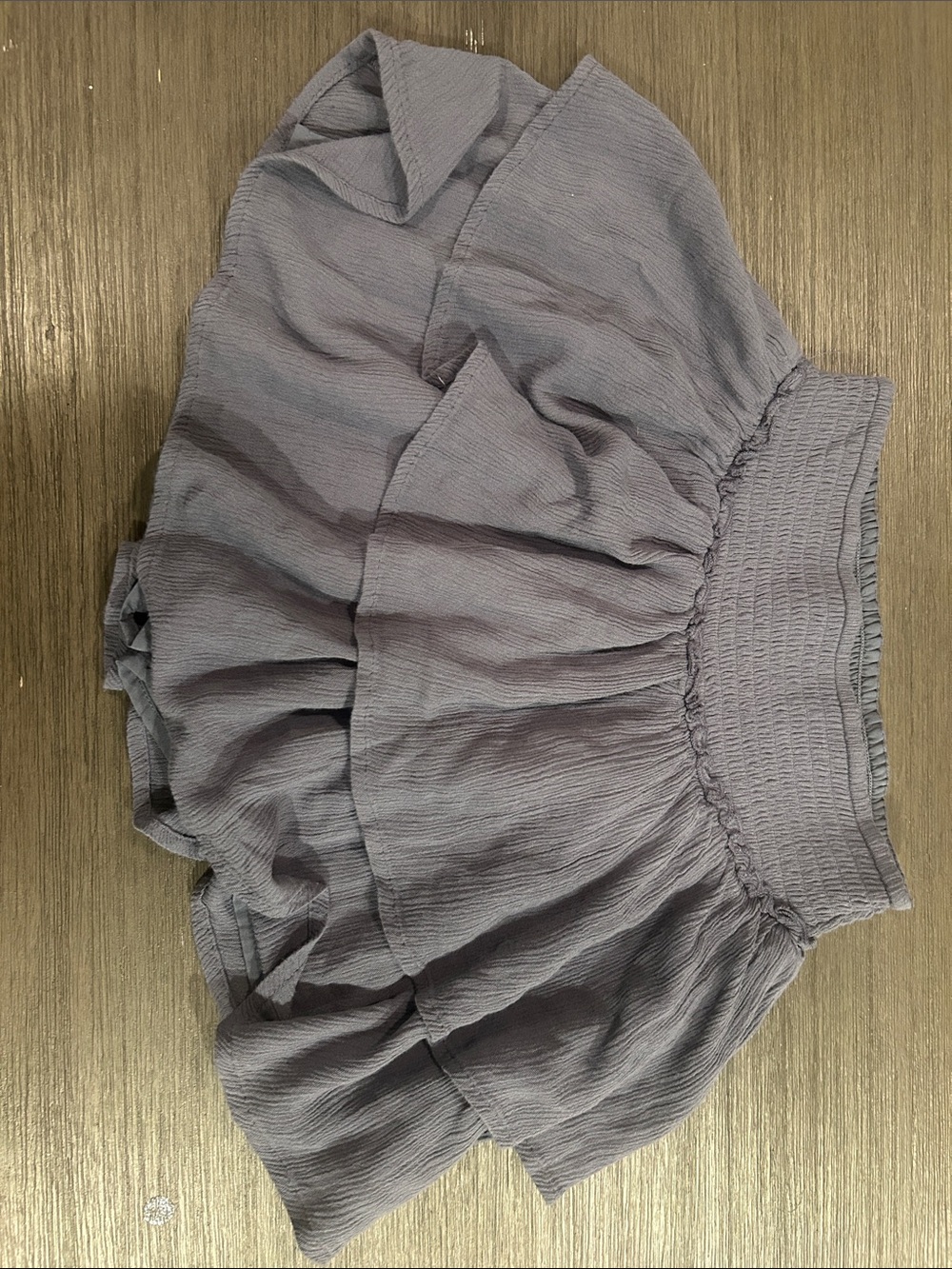 Hollister Lavender Tiered Smocked Waist Skirt